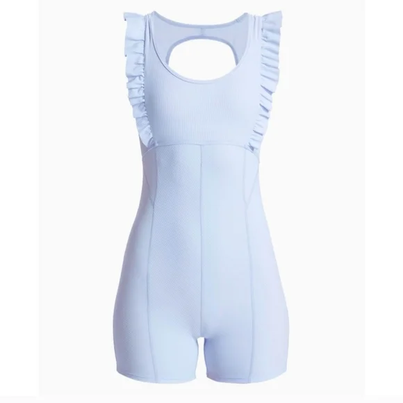 🎉HP NWT Free People Movement Ruffle Me Up One-piece Shortie - Size  L - Picture 3 of 17